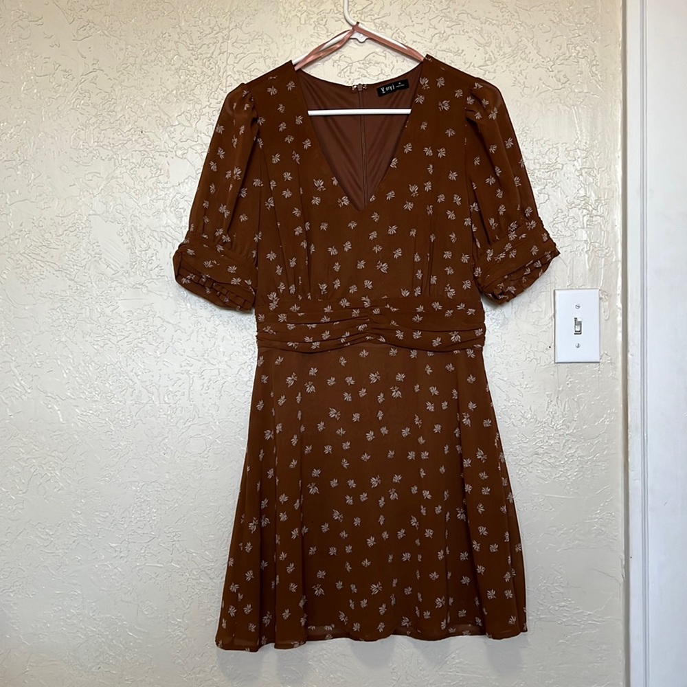 LAST CHANCE Bohme Brown Midi Dress